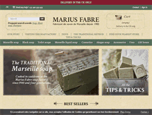 Tablet Screenshot of marius-fabre.com